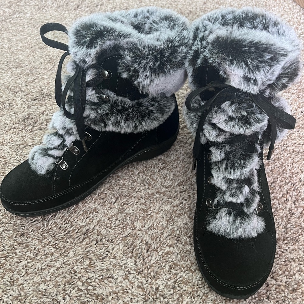 Aetrex Fiona Winter Boots - Black